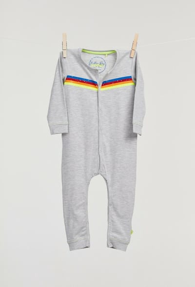 Billie-Ray x Woody - Unisex Onesie - Grijs Melange - 9 maand