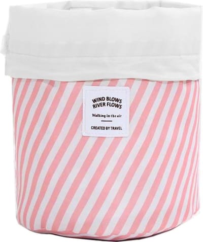 Fako Fashion - Make-up Tas - Cosmetica Organizer - Reistas - Make-up Toilettas - Streep Roze