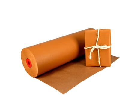 Inpakr Oranje Kraftpapier op Rol - 59 cm x 400 m - 50 g/m2 - FSC - 1 Rol