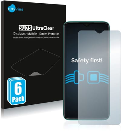 Savvies - Screenprotector voor Xiaomi Redmi Note 8 2021 - Folie Beschermfolie transparant 6 Stuks