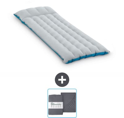 Intex Campingmat - 1-Persoons - 67 x 184 x 17 cm - Blauw - Inclusief en Hoeslaken