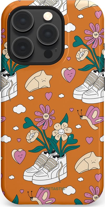 Casetastic Hoesje Geschikt voor Apple iPhone 15 Pro Magsafe - Stijlvolle Beschermende Duo-layer Case - Hartentuin