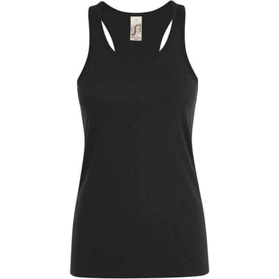 SOLS Dames/Dames Justin Tanktop (Diep zwart)
