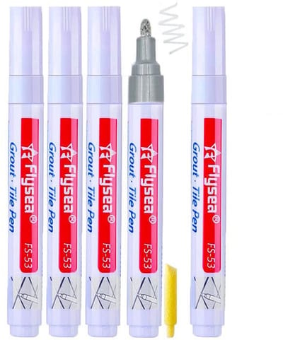 Dailygoods- Tegelvoegenstift 5 Stuks - Vervanging voor Herstel