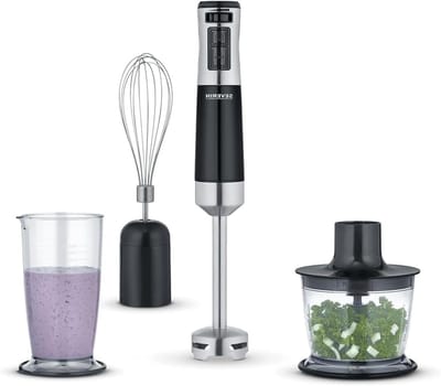 Staafmixer Set - Mixer Blender - Keuken Assistent - Variabele Snelheid - 500 ml - Zwart RVS