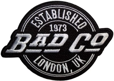 Bad Company - Est. 1973 Circle Logo Patch - Zwart/Wit