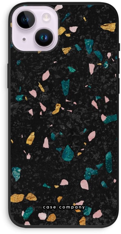 Case Company® - Hoesje geschikt voor iPhone 14 Plus hoesje - Terrazzo N°10 - Biologisch Afbreekbaar Telefoonhoesje - Bescherming alle Kanten en Schermrand