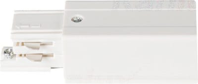 Kanlux Trackrails Startstuk Wit 3 Fase - Rechts