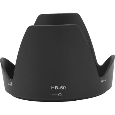 HB50 Omkeerbare Camera Lenskap Zonnekap Beschermer voor Nikon AFS 28300 3.55.6G ED VR Lens black