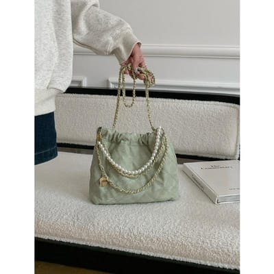 Getextureerde Populaire Kleine Geur Fengshui Emmer Tas Niche Design Tas Dames Nieuwe Crossbody Tas Ketting Kleine Vierkante Tas white