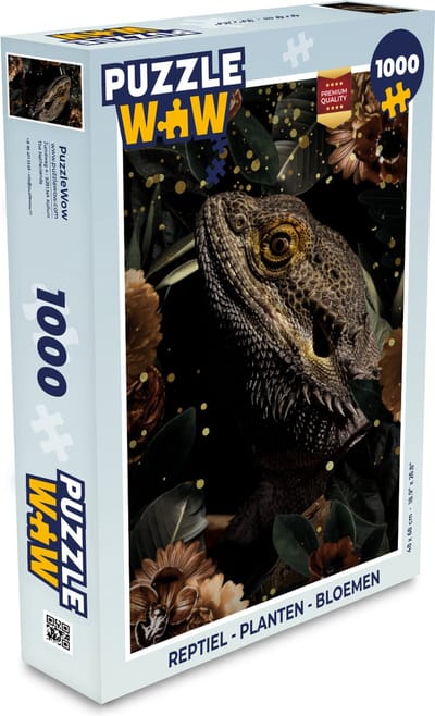 Puzzel Reptiel - Planten - Bloemen - Legpuzzel - Puzzel 1000 stukjes volwassenen