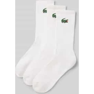 Lacoste sportsokken (3-pack) - unisex sokken met badstof binnenzool - wit