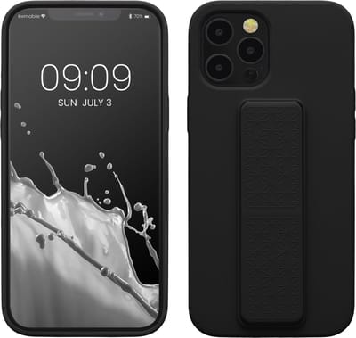 kwmobile back cover voor smartphone - geschikt voor Apple iPhone 12 Pro Max - 1x beschermhoesje van kunststof - In zwart