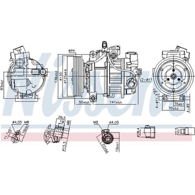 Compressor airconditioning NISSENS 890921