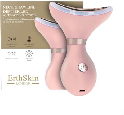 Hals & Jawline Definer LED anti-ageing systeem - ( Roze kleur )