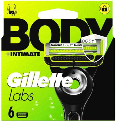 Gillette - Labs Body en Intimate Scheermesjes 6-pack