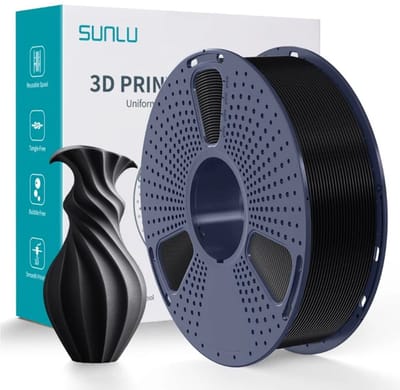 SUNLU PLA filament 1.75 mm 1kg Zwart