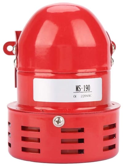 Allecto - Motor Alarm - 120DB - Effectieve beveiliging - Rode Mini - Geluidssirene - Voor motoren en voertuigen - Compact formaat