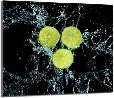 TMK ArtDeko - Beschermplaat voor fornuis - 60x52 cm - Glas - Cytrusmotief