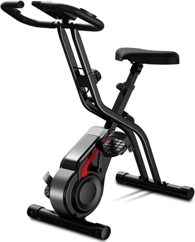 Hometrainer - Fitnessfiets Binnen - Cardiotraining Thuis - Verstelbare Weerstand - 136 kg Max - Zwart