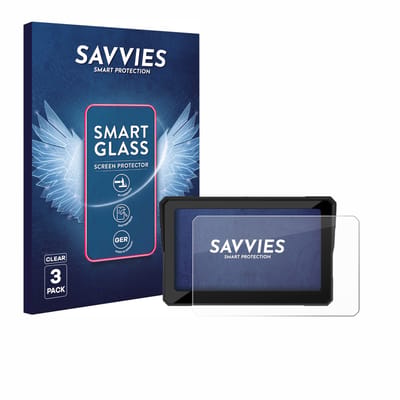 3 Stuks Savvies Screenprotector - geschikt voor Carpuride W702 / W702B / W702H / W712D / W702BS 7" - beschermfolie glas transparant