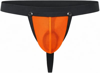 MODUS VIVENDI C-Ring Pleasure Thong Orange - MAAT S - Erotisch Heren Ondergoed - String voor Man - Sexy mannen String