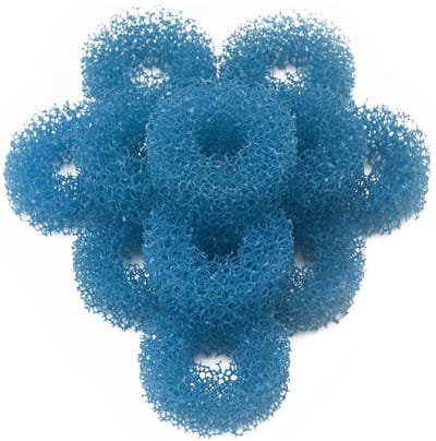 Dailygoods- Filterspons 12 Stuks - Ruwe Filterspons - Mechanische Filtering - Biologische Filtering - Geschikt voor Eheim 2616085 - Hoogte 22 mm - Aquariumfilter