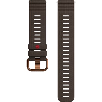 Polar Siliconen Bandje Bruin 22mm