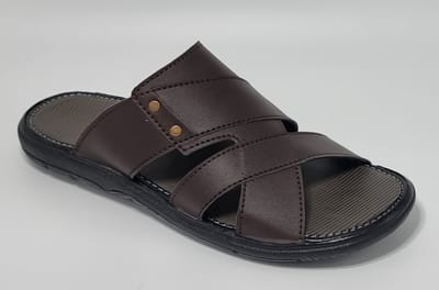 Walking - Slippers Heren - Licht Gewicht Heren Slippers - Slippers met een Zacht Voetbed - Bruin – Maat 39