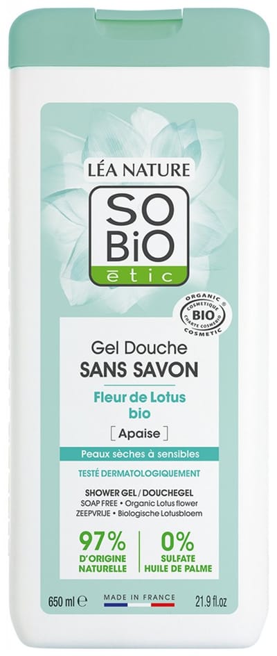 Léa Nature SO BIO étic Biologische Lotusbloem Zeepvrije Douchegel 650 ml