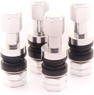JR Wheels - Set of aluminum air valves JR v2 - SILVER