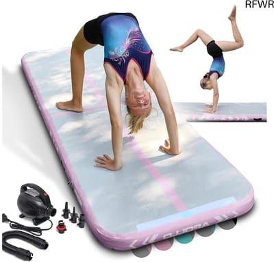 RFWR® Luchtvolgmat voor Gymnastiek en Sport - Opblaasbare Turnmat in 3m en 4m