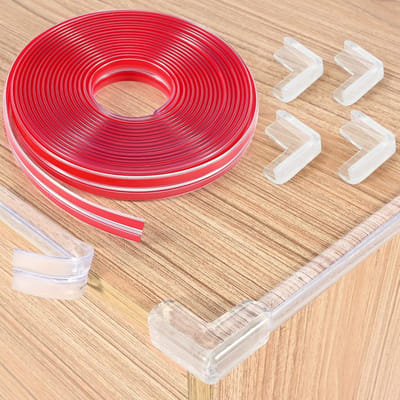 Transparante Randbescherming 6 Meter - Zelfklevende Meubelrand voor Kinderkamer & Huis