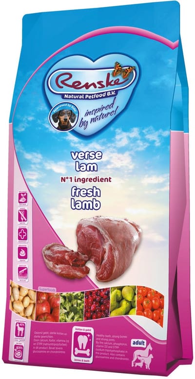 Renske Super Premium Adult Hondenvoer Lam Graanvrij 2 KG