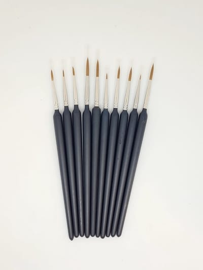 Jumada's - Penselen voor acrylverf - 10-delige set voor professioneel schilderen en knutselen - geschikt voor hobbyisten