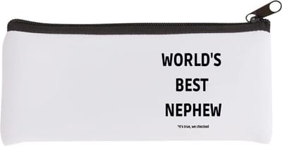 Akyol - world's best nephew it's true we checked Etui - Neef - werelds beste neef - verjaardag - cadeautje voor neef - neef artikelen - kado - geschenk - 20 bij 9 cm
