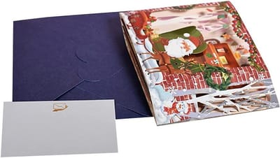 Kerst Wenskaart - Nieuwjaar Kaart - Gevoelens Uiten - 3D Effect - 15 x 20 cm - Afgebeeld