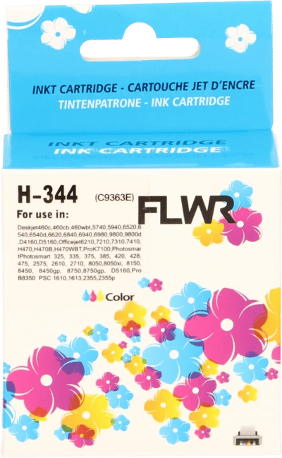 FLWR - Cartridges / HP 344 / kleur / Geschikt voor HP