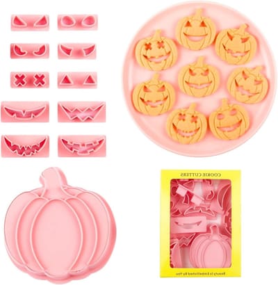 3D Halloween Koekjesuitsteekvormen - Embossed Fondant Koekjes, Decoraties en Party Accessoires voor Halloween Feestjes