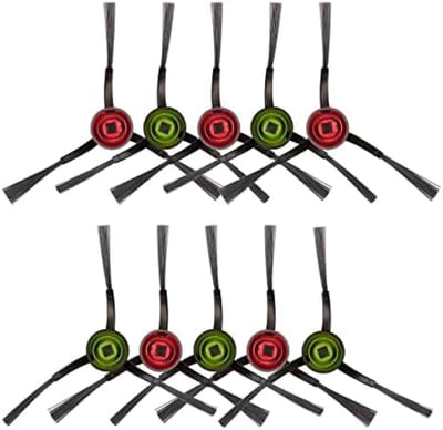 (10 stuks) N10 Zijborstel Vervangende Onderdelen voor Robot Vacuüm Ecovacs DEEBOT OZMO N10 N10 Plus 920 950 T8 AIVI Max T9 T5 N5 N7 N8+ N8 Pro N8 Pro DX55 DX93 DJ65 Zijborstels 5 paar.