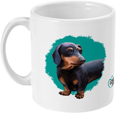 Mok Love Dogs Dachshund - Teckel, 325ml