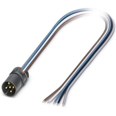 Phoenix Contact 1440818 Sensor/actuator connector, geassembleerd M12 Aantal polen (sensoren): 5 Contactdrager 0.5 m 1 stuk(s) Piece