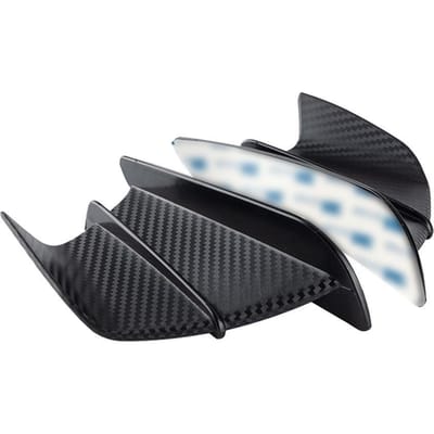 Motorfiets Aerodynamische Winglets ABS Wing Spoiler Universele Modificatie Accessoire Matte zwart