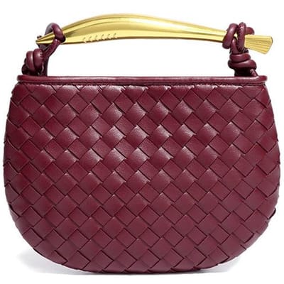 Sardine Serie Handgeweven Tassen, Modieuze en Casual Mini Handtassen, Trendy Enkelvoudige Schouder Crossbody Dames Tassen brown