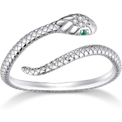 1 stks zilver kleur open verstelbare slangenringen voor vrouwen dagelijks casual mode dierenringen sieraden zilver