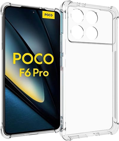 Coverup Hoesje - Geschikt voor Xiaomi Poco F6 Pro Hoesje - Coverup TPU Back Cover met AirBag Corners - Transparant
