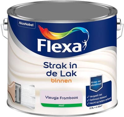 Flexa - Strak In De Lak Binnenlak Mat - Vleugje Framboos - Mengverf - 2,5 L