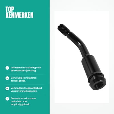 Dailygoods- Pookknopverlenger Verbeterde Shifter - Versnellingspook Knop - Schakelaccessoires - Eenvoudige Installatie - Duurzaam Materiaal - Verbeterde Toegankelijkheid