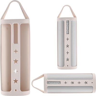 Draagbare Speaker Beschermhoes - Beschermende Draagtas - Reizen Muziek - Op Maat Gemaakt - 10x10x5 cm - Wit