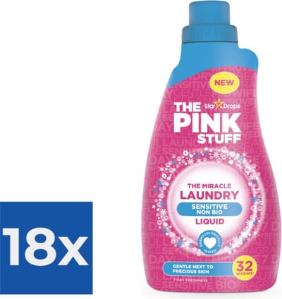 The Pink Stuff The Miracle Wasgel Sensitive 960 ml - Voordeelverpakking 18 stuks